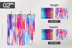 Rainbow Pixels Tumbler Wrap| Tumbler Sublimation Wrap Product Image 1