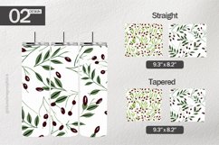 Berries Pattern Tumbler Wrap| Tumbler Sublimation Wrap Product Image 1