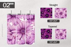 Osteospermum Zion Tumbler Wrap| Tumbler Sublimation Wrap Product Image 1
