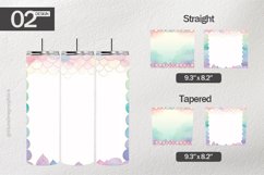 Pastel Fishscales Tumbler Wrap| Tumbler Sublimation Wrap Product Image 1