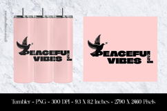 Peaceful Vibes Tumbler Sublimation Design PNG Product Image 1