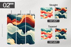 Random Pattern Tumbler Wrap| Tumbler Sublimation Wrap Product Image 1