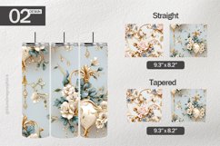 Garlands Tumbler Wrap| Tumbler Sublimation Wrap Product Image 1