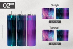 Rainbow Pixels Tumbler Wrap| Tumbler Sublimation Wrap Product Image 1