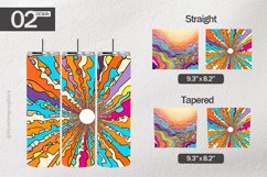 Colorful Abstract Tumbler Wrap| Tumbler Sublimation Wrap Product Image 1
