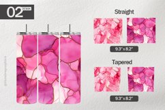 Pink Marbles Tumbler Wrap| Tumbler Sublimation Wrap Product Image 1