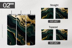 Green Alcohol Ink Tumbler Wrap| Tumbler Sublimation Wrap Product Image 1