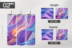 Abstract Purple Tumbler Wrap| Tumbler Sublimation Wrap Product Image 1