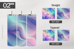 Psychedelic Gradient Tumbler Wrap| Tumbler Sublimation Wrap Product Image 1