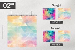 Polygon Abstract Tumbler Wrap| Tumbler Sublimation Wrap Product Image 1