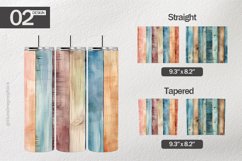 Colorful Wood Tumbler Wrap| Tumbler Sublimation Wrap Product Image 1
