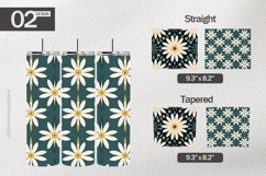 Flowers Pattern Tumbler Wrap| Tumbler Sublimation Wrap Product Image 1