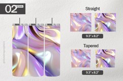 Purple Holographic Tumbler Wrap| Tumbler Sublimation Wrap Product Image 1