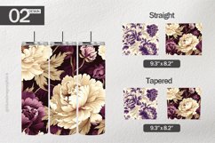 Purple Peonies Tumbler Wrap| Tumbler Sublimation Wrap Product Image 1
