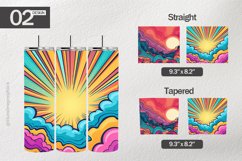 Colorful Abstract Tumbler Wrap| Tumbler Sublimation Wrap Product Image 1
