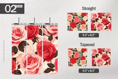 Random Rose Tumbler Wrap| Tumbler Sublimation Wrap Product Image 1