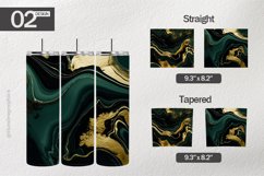 Green Alcohol Ink Tumbler Wrap| Tumbler Sublimation Wrap Product Image 1