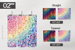 Rainbow Bright Tumbler Wrap| Tumbler Sublimation Wrap Product Image 1