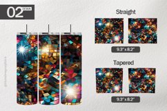 Disco Glam Tumbler Wrap| Tumbler Sublimation Wrap Product Image 1