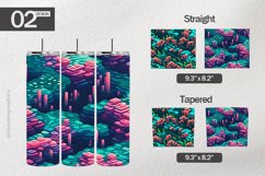 Pixel Art Tumbler Wrap| Tumbler Sublimation Wrap Product Image 1