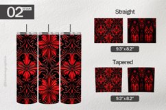 Red Gothic Tumbler Wrap| Tumbler Sublimation Wrap Product Image 1
