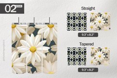 Flowers Pattern Tumbler Wrap| Tumbler Sublimation Wrap Product Image 1