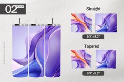 Abstract Purple Tumbler Wrap| Tumbler Sublimation Wrap Product Image 1