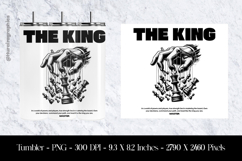 The King Tumbler Sublimation Design PNG Product Image 1