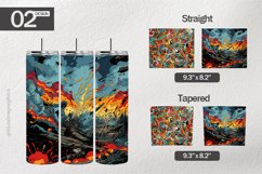 Chaotic Battlefield Tumbler Wrap| Tumbler Sublimation Wrap Product Image 1