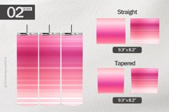 Pink Stripes Tumbler Wrap| Tumbler Sublimation Wrap Product Image 1