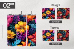 Bright Wild Flower Tumbler Wrap| Tumbler Sublimation Wrap Product Image 1