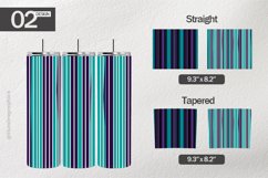 Pinstriped Tumbler Wrap| Tumbler Sublimation Wrap Product Image 1