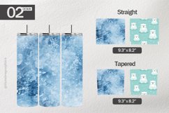 Winter Bear Tumbler Wrap| Tumbler Sublimation Wrap Product Image 1