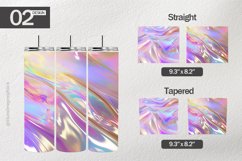 Holographic Background Tumbler | Tumbler Sublimation Wrap Product Image 1
