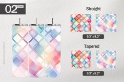 Lattice Tumbler Wrap| Tumbler Sublimation Wrap Product Image 1