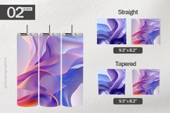 Abstract Purple Tumbler Wrap| Tumbler Sublimation Wrap Product Image 1