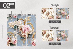 Garlands Tumbler Wrap| Tumbler Sublimation Wrap Product Image 1