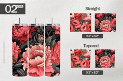 Anemone Flowers Tumbler Wrap| Tumbler Sublimation Wrap Product Image 1