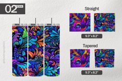 Psychedelic Pattern Tumbler Wrap| Tumbler Sublimation Wrap Product Image 1