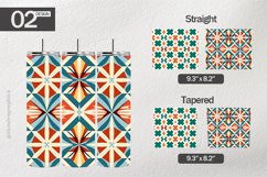 Geomertrical Shapes Tumbler Wrap| Tumbler Sublimation Wrap Product Image 1
