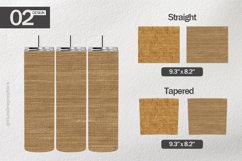 Burlap Texture Tumbler Wrap| Tumbler Sublimation Wrap Product Image 1