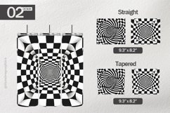 Illusion Background Tumbler Wrap| Tumbler Sublimation Wrap Product Image 1