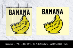 Banana Tumbler Sublimation Design PNG Product Image 1