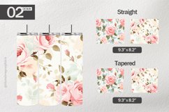 Pastel Roses Tumbler Wrap| Tumbler Sublimation Wrap Product Image 1