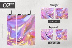 Holographic Background Tumbler | Tumbler Sublimation Wrap Product Image 1