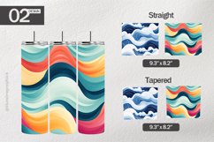 Random Pattern Tumbler Wrap| Tumbler Sublimation Wrap Product Image 1