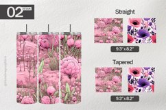 Wild Flower Tumbler Wrap| Tumbler Sublimation Wrap Product Image 1