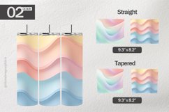 Pastel Shades Tumbler Wrap| Tumbler Sublimation Wrap Product Image 1