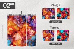 Alcohol Ink Tumbler Wrap| Tumbler Sublimation Wrap Design Product Image 1