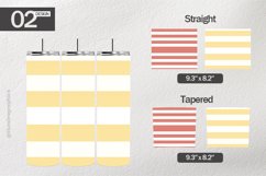 Flat Stripes Tumbler Wrap| Tumbler Sublimation Wrap Product Image 1